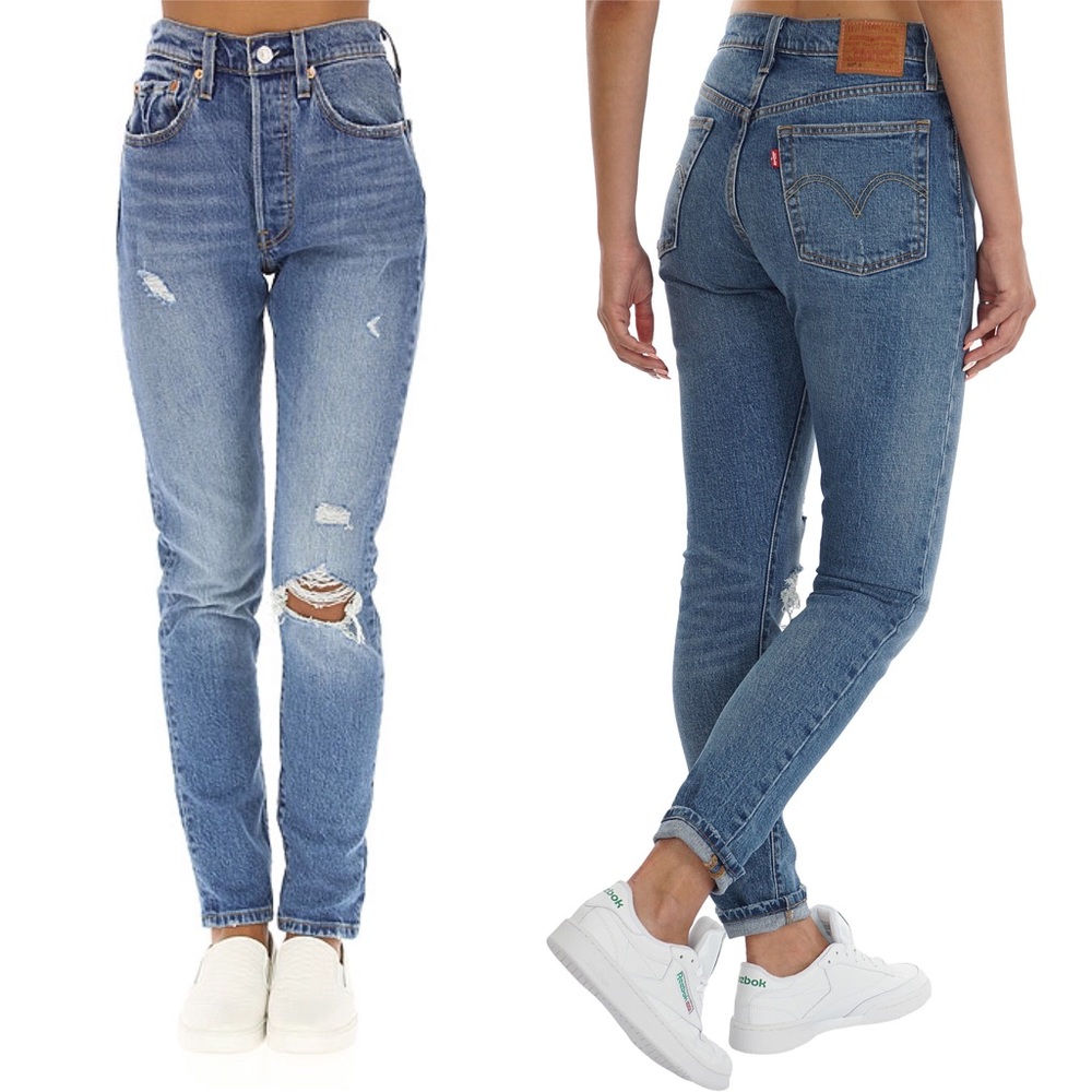 Levi 501 Skinny Jeans 27x28